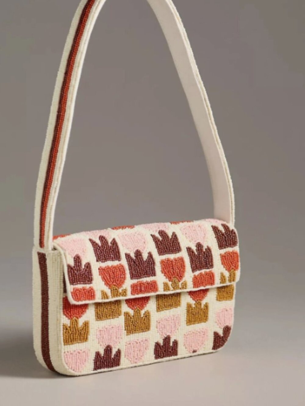 Fiona Beaded Bag - Retro Flower Edition